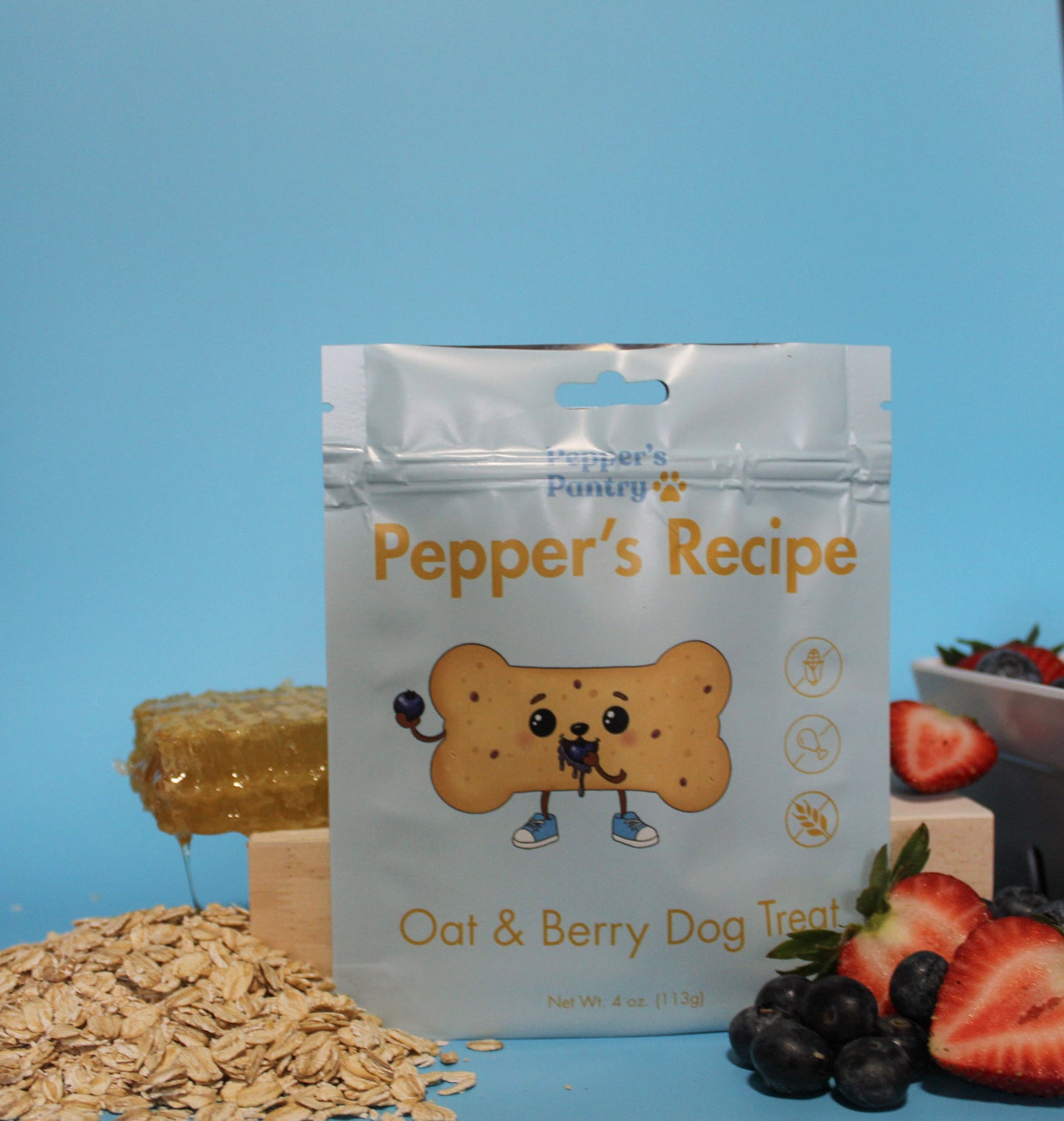 Pepper's Recipe - Oat & Berry Dog Treat
